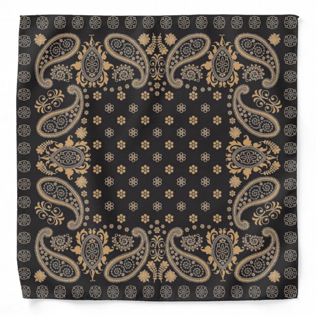 Gold and Black Bandana (Front)
