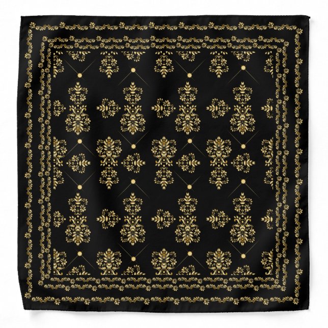 Gold and Black Bandana (Front)