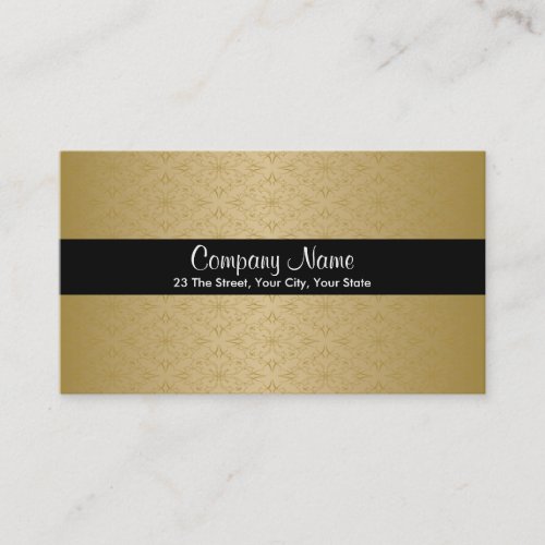 Gold and Black Business card