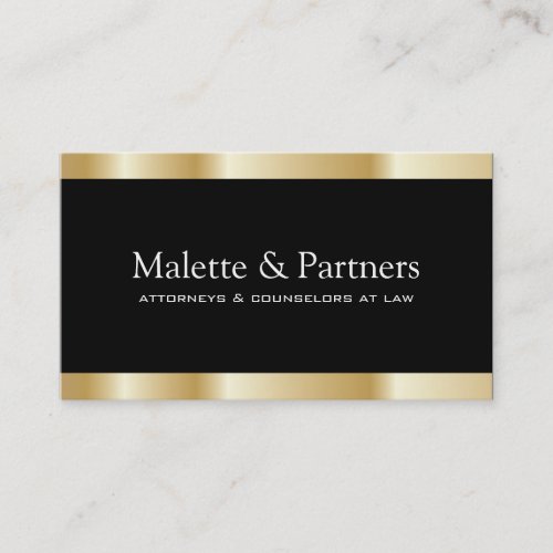 Gold and Black Business Cards