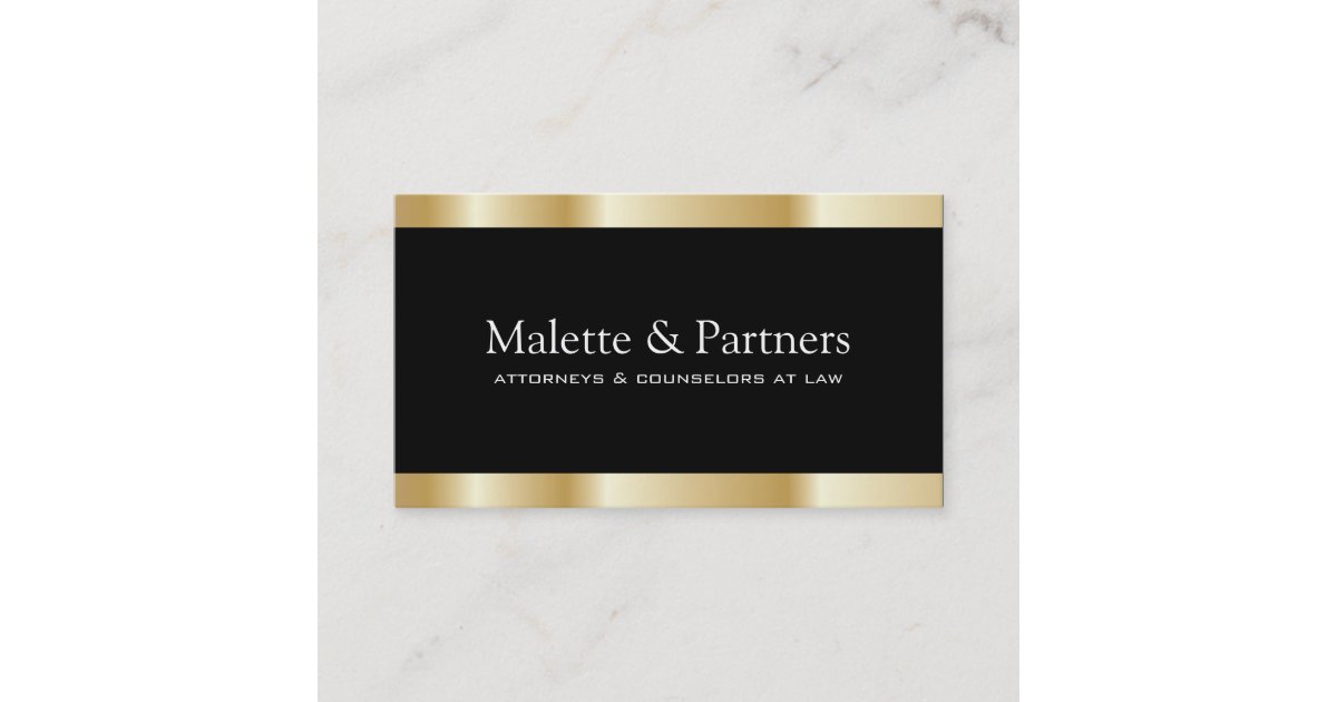 Gold and Black Business Cards | Zazzle