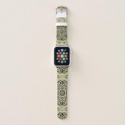 Gold and Black Celtic Knot Mandala Apple Watch Band