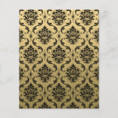Gold and Black Classic Damask (Back)