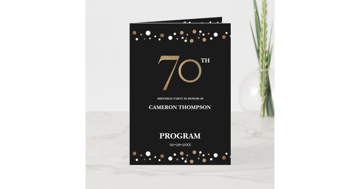 Personalized 70th Birthday Design Birthday Tissue Paper — Potter's Printing