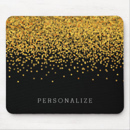 Blue Dragon Glitter Pattern Black Background Custom Rectangle Personality Desings Mouse Pad