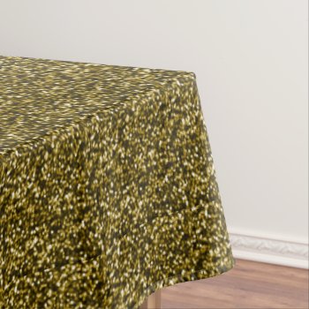 Gold And Black Confetti Sprinkle Tablecloth by decor_de_vous at Zazzle