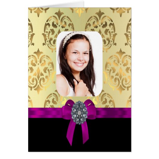 Gold and black damask (Front)