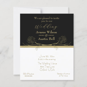  Gold and Black Elegant Gold Divider