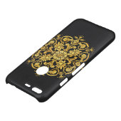 Gold And Black Floral Pattern Uncommon Google Pixel Case (Top)
