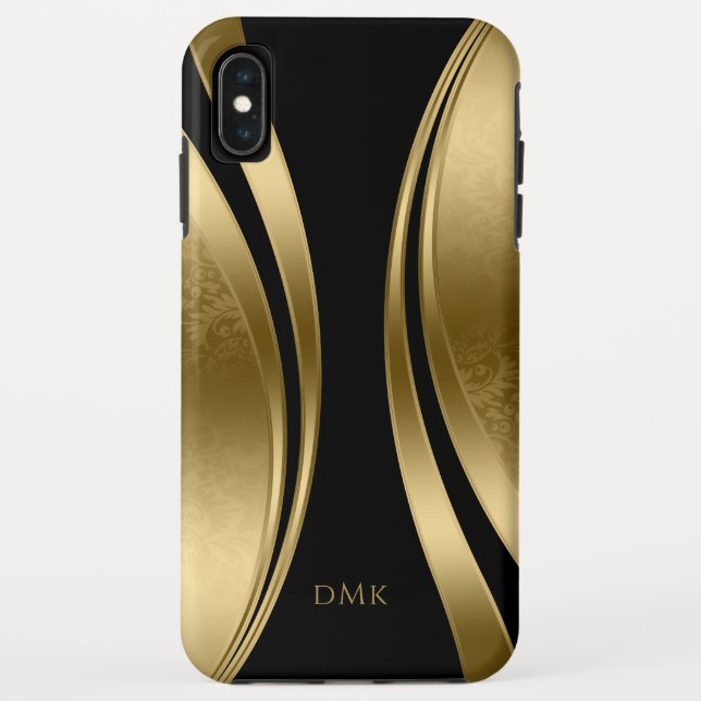 Gold and black geometric design Case-Mate iPhone case (Back)
