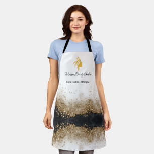 Gold and black Hairstylist Salon Apron