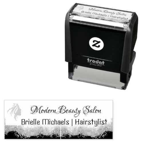 Gold and black Hairstylist  Salon Self-inking Stamp