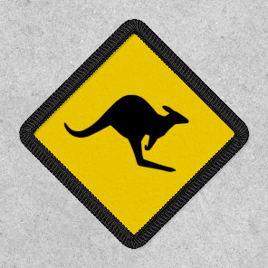 Gold and Black Kangaroo Patch