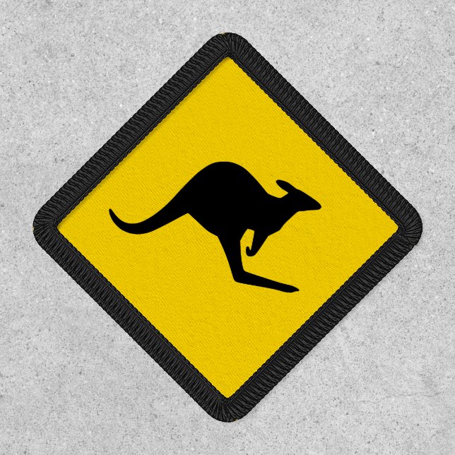 Gold and Black Kangaroo Patch (Front)