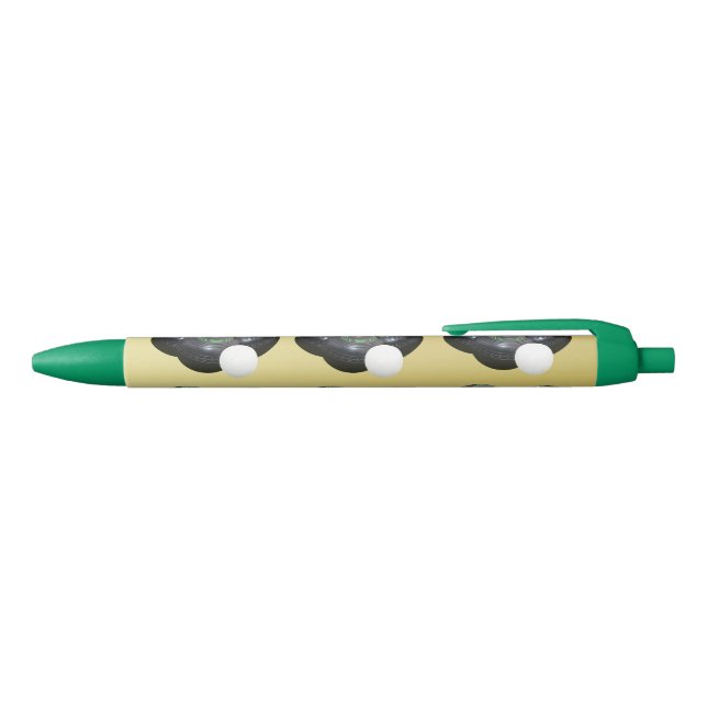 Gold And Black Lawn Bowls Pattern,   Pen (Top)