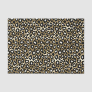 Gold and Black Leopard Animal Print Tissue Paper