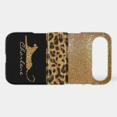 Gold and Black Leopard Custom iPhone 5C Case (Back (Horizontal))