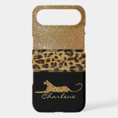 Gold and Black Leopard Custom iPhone 5C Case (Back)