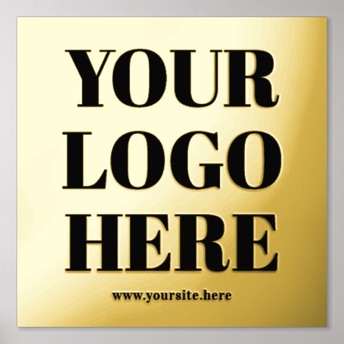 Gold and Black Luxury Business Logo Foil Prints