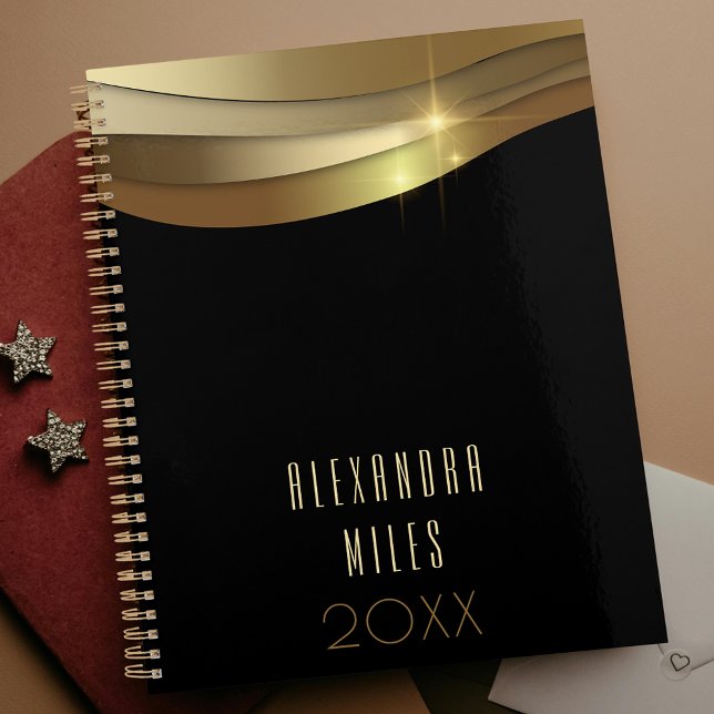 Gold and Black Minimalist Modern Fancy Trendy Chic Planner (Creator Uploaded)
