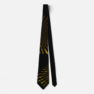 Gold and Black Neck Tie