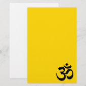 Gold and Black Om Symbol (Front/Back)