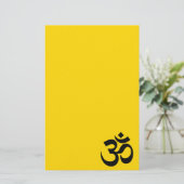Gold and Black Om Symbol (Standing Front)