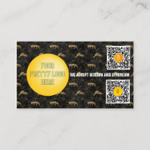 gold and black panter we accept bitcoin modern
