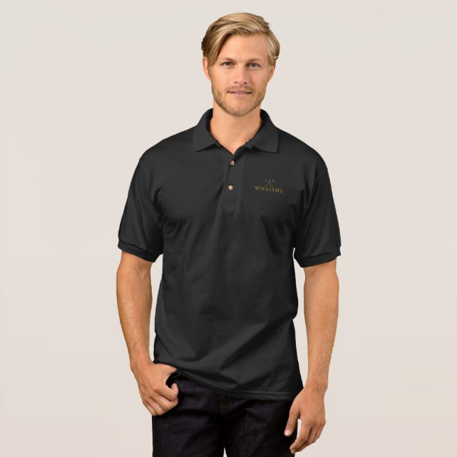 Personalized Louis Vuitton Gold Logo Black Mix Brown Polo Shirt - Tagotee