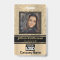 Gold and Black Photo and Logo Badge