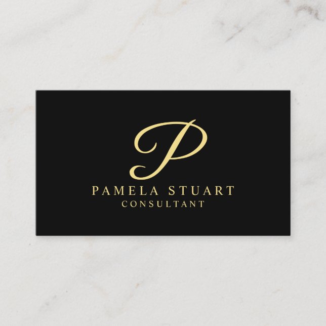 Gold and Black Professional Appointment (Front)