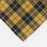 Gold And Black Sporty Plaid Fleece Blanket at Zazzle