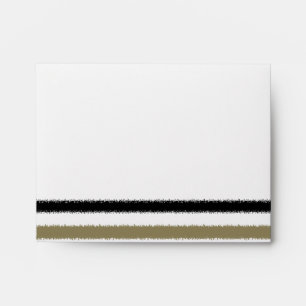 Gold and Black Stripes Envelope