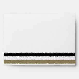 Gold and Black Stripes Envelope