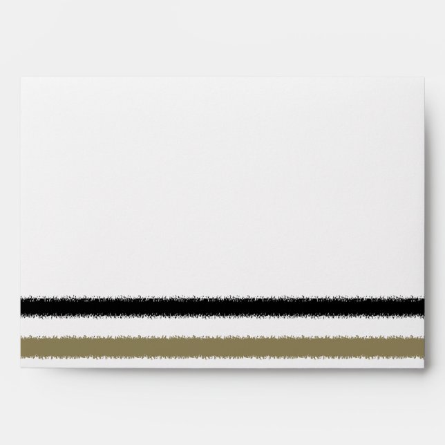 Gold and Black Stripes Envelope (Front)