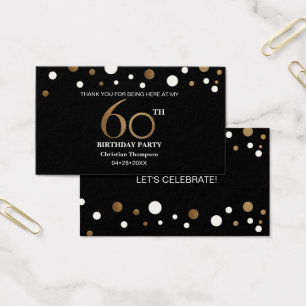 Gold and black, Thank you cards