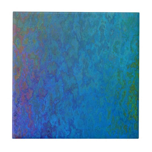 gold and blue abstract design tile