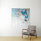 Gold and Blue Butterfly Photo Backdrop Tapestries