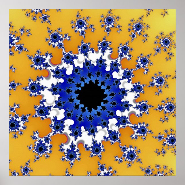 Gold and Blue Eye Poster (Front)
