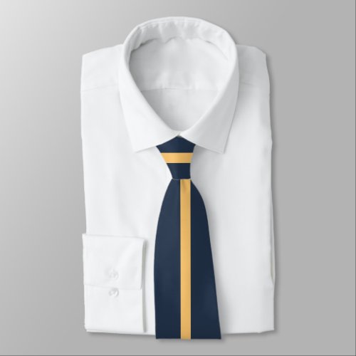 Gold and Blue Neck Tie
