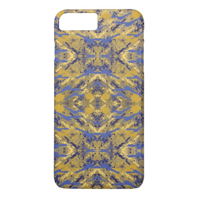 Gold and Blue Splash Case-Mate iPhone Case (Back)