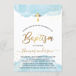 boy baptism invitations