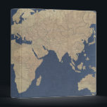 Gold and Blue World Map 3 Ring Binder<br><div class="desc">Gold and Blue World Map. Artist: Studio W. Image ID: 147384GG.</div>