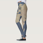 Gold and Blue World Map Leggings<br><div class="desc">Gold and Blue World Map. Artist: Studio W. Image ID: 147384GG.</div>