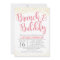 Gold and Blush Brunch and Bubbly Shower Invitation