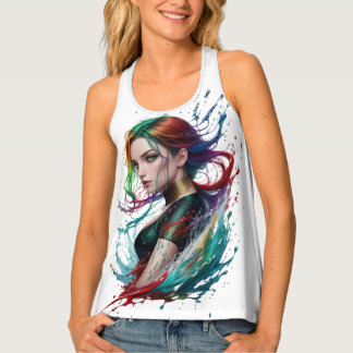 gold and bronze  tank top