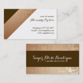 Gold and Brown Bakery Business Card | Zazzle