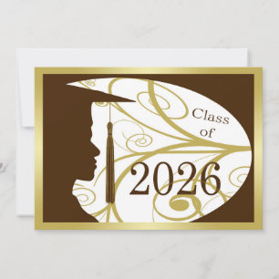 Gold and Brown Man Silhouette 2026 Card