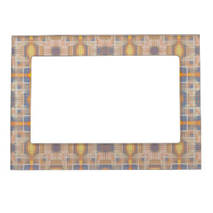 Gold and brown pattern magnetic frame