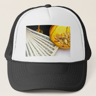 Gold And Cash Trucker Hat